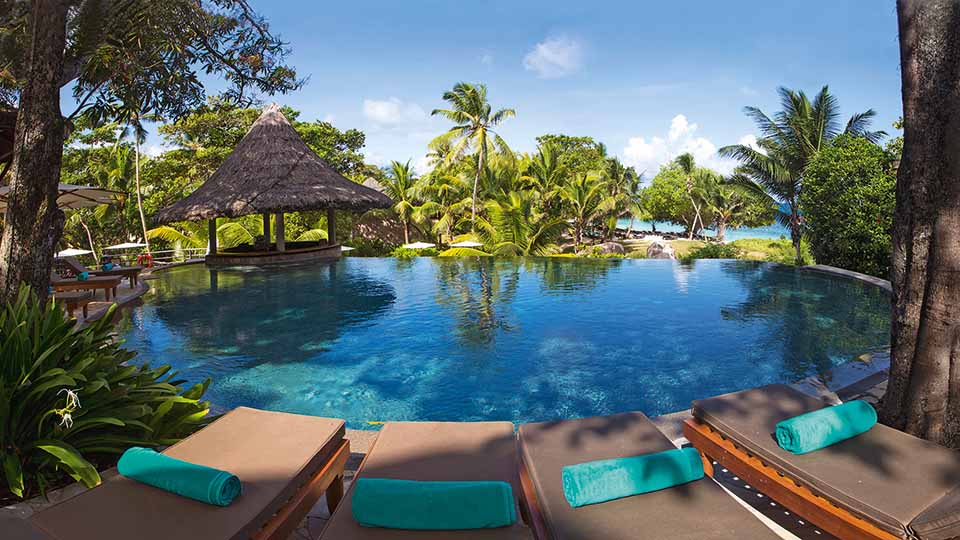 Relax by the Pool at Constance Lemuria, Seychelles