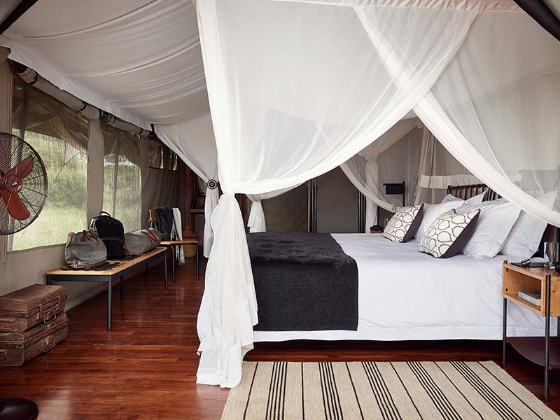 Luxury Safari tent at Sanctuary Kichakani Serengeti Camp