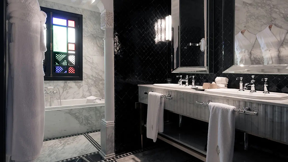 Elegant Bathroom, Riad Fez, Fez, Morocco