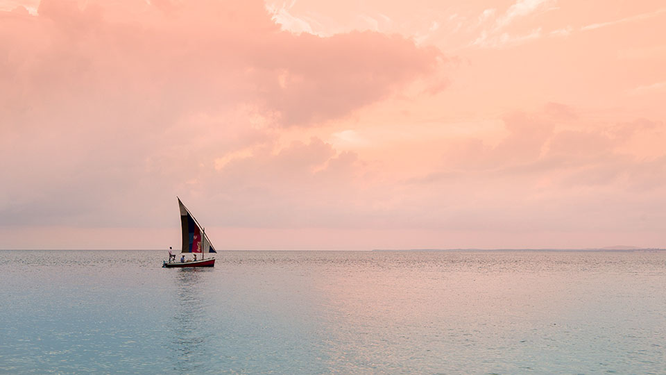 Mozambique_Dhow_960x540 Enjoy a sail on a dhow on Benguerra Island, Mozambique Photo Credit andBeyond.com